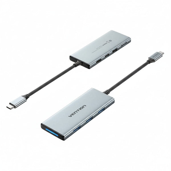 Docking USB Tipo-C Vention TOPHB 1xHDMI/3xUSB/1xLector Memo