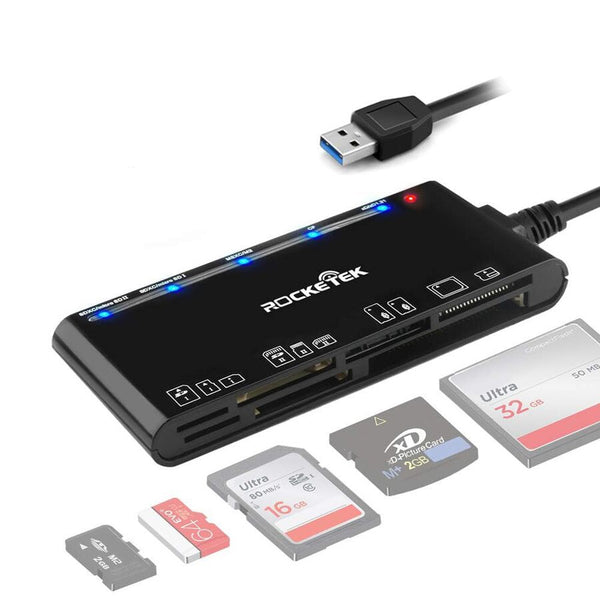Lector de memorias Rocketek 7 en 1 CR7