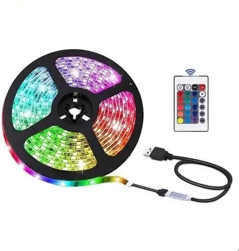 Tira Led RGB 3 Metros c/Control Remoto