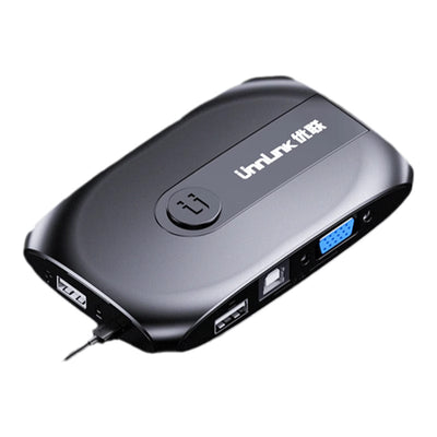 KVM USB VGA 2 Puertos Unnlink c/ botón selector