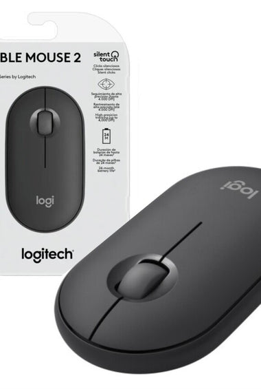 Mouse Logitech M350s Pebble Inalambrico Negro