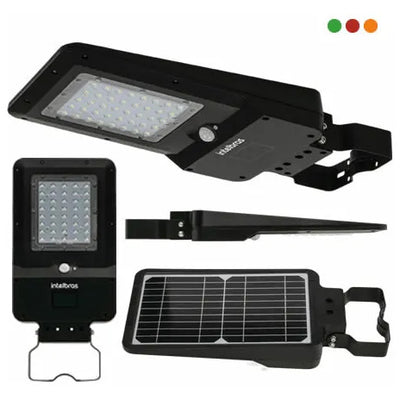 Foco Farol Led Solar Intelbras SL 1600 c/Batería Rec.