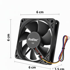 Fan Cooler Roditec 6 x 6 x 1.5 cm 12v