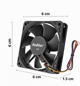 Fan Cooler Roditec 6 x 6 x 1.5 cm 12v