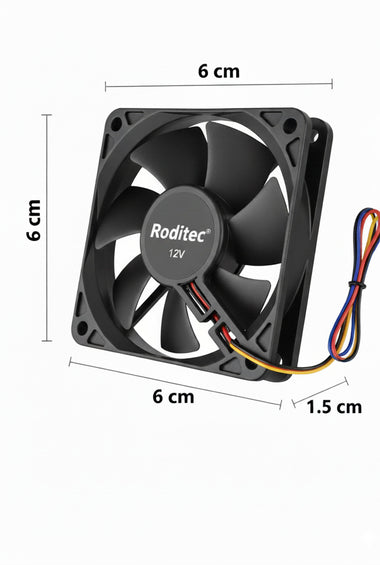 Fan Cooler Roditec 6 x 6 x 1.5 cm 12v