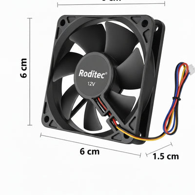 Fan Cooler Roditec 6 x 6 x 1.5 cm 12v