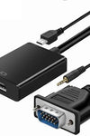 Adaptador VGA(M) a HDMI(H) c/audio Roditec