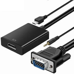Adaptador VGA(M) a HDMI(H) c/audio Roditec