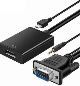 Adaptador VGA(M) a HDMI(H) c/audio Roditec