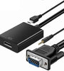 Adaptador VGA(M) a HDMI(H) c/audio Roditec