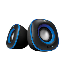 Parlante Xtech XTS-115 2.0 3.5mm/USB 6W Azul