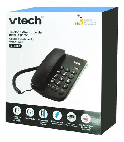 Teléfono Vtech VTC100 con luz indicadora