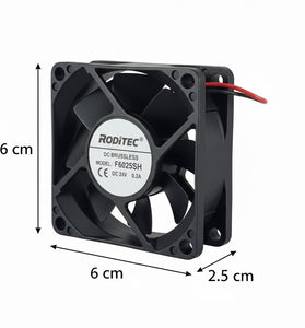Fan Cooler Roditec 6 x 6 x 2.5 cm 24v