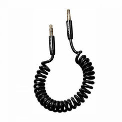 Cable Audio Plug M/M 1.5 mts. USAMS Auxiliar espiral