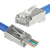 Conector RJ45 Pass trough CAT 6A 100 unidades BLINDADO