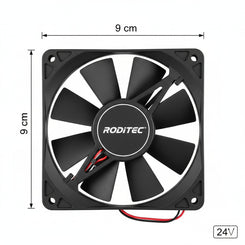 Fan Cooler Roditec 9 x 9 cm 24v