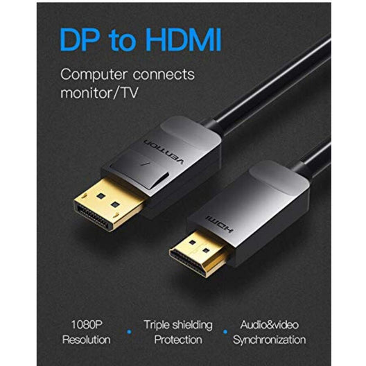 Cable DisplayPort a HDMI Vention HADBH 2 mts.