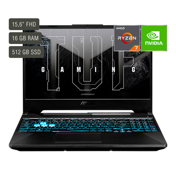Notebook Gamer Asus Tuf 15,6'' Ryzen 7 16gb 512gb Rtx3050