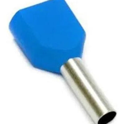 Conector Eléctrico Doble Pino 2,5mm Color Azul
