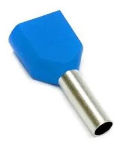 Conector Eléctrico Doble Pino 2,5mm Color Azul