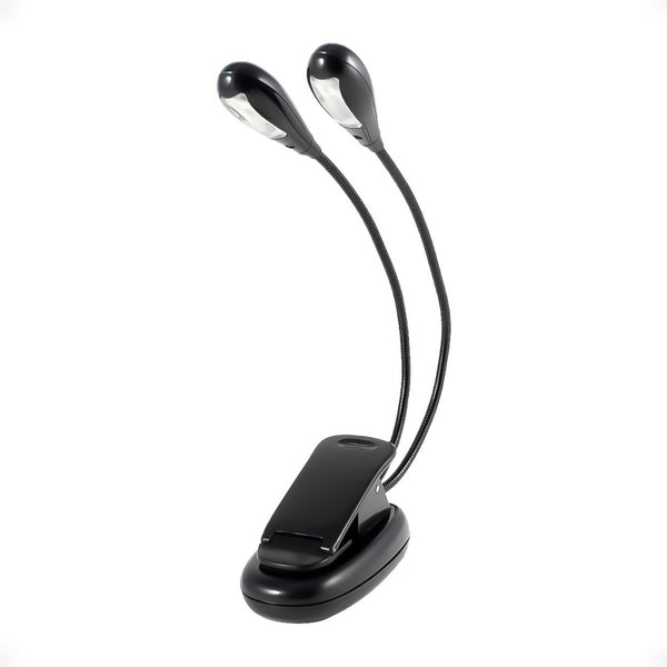 Lampara Luz Led Doble con Pinza para Leer