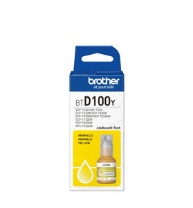 Tinta Brother D100Y Amarillo 48.8 ML Original