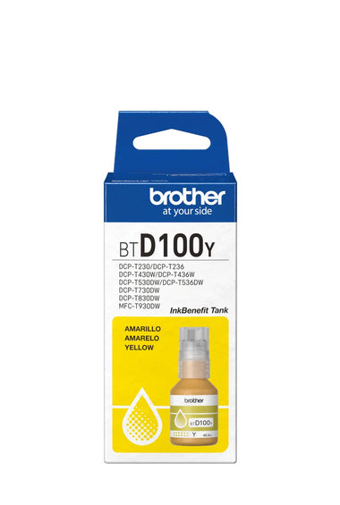 Tinta Brother D100Y Amarillo 48.8 ML Original