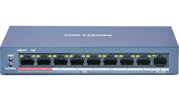 Switch Hikvision DS-3E0109P-E/M 8 Bocas PoE