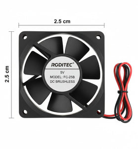 Fan Cooler Roditec 2,5 x 2,5 cm 5v
