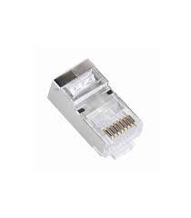 Conector RJ45 Pass trough CAT 6 100 unidades BLINDADO