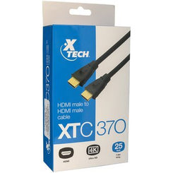 Cable HDMI M/M 7.62 mts 25 Ft Flat Xtech XTC 370