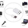 Tarjeta de sonido USB 5H con cable Roditec