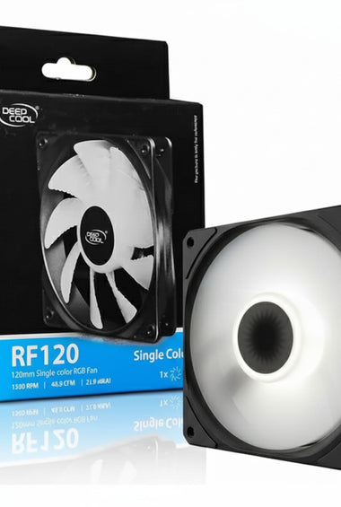 Fan Cooler Gamer Deepcool RF-120WH 12 x 12 cm Blanco