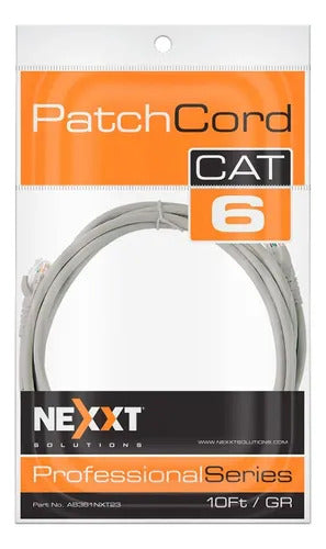 Cable Patch Cord Nexxt Cat 6 3 Metros 10Ft