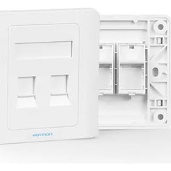 Tapa Faceplate Cuadrado Doble IFBW0 Vention