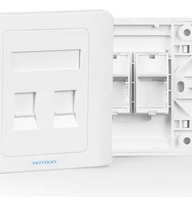 Tapa Faceplate Cuadrado Doble IFBW0 Vention