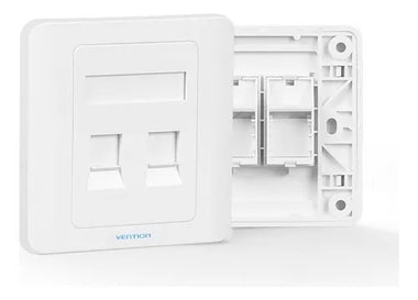 Tapa Faceplate Cuadrado Doble IFBW0 Vention