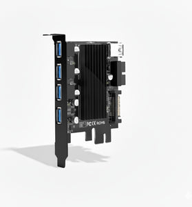 Hub interno Rocketek HC424 USB 3.0 5 Puertos