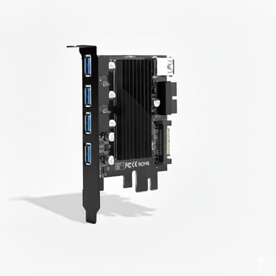 Hub interno Rocketek HC424 USB 3.0 5 Puertos