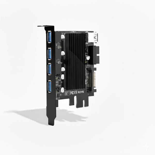 Hub interno Rocketek HC424 USB 3.0 5 Puertos