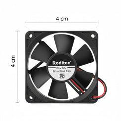 Fan Cooler Roditec 4 x 4 cm. 24v