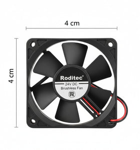 Fan Cooler Roditec 4 x 4 cm. 24v