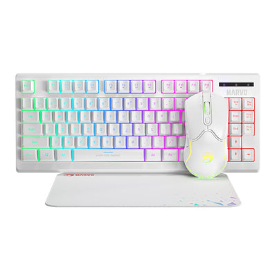 Combo Gaming Marvo Cm310 Mousepad Mouse Teclado Español