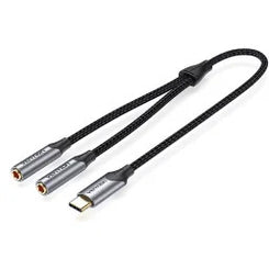 Cable Audio USB-C Jack auricular doble BGNHY Vention
