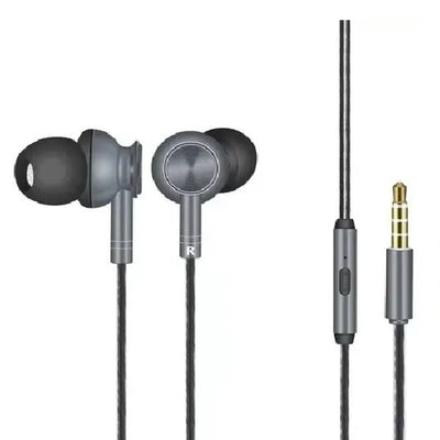 Auriculares Aiwa AWF1G Cableado Gris Ergonómicos