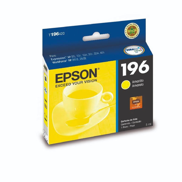 Cartucho Epson 196 Amarillo original