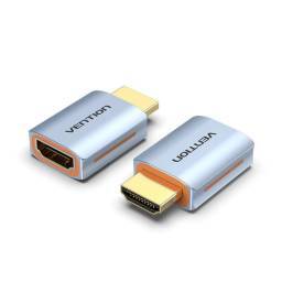 Adaptador Cupla HDMI 8K Hembra Hembra AIUH0-2 Aluminio x2 u
