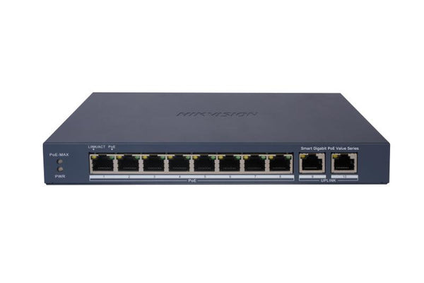 Switch PoE Hikvision DS-3E1510P-EI/M 10 puertos gigabit 60w