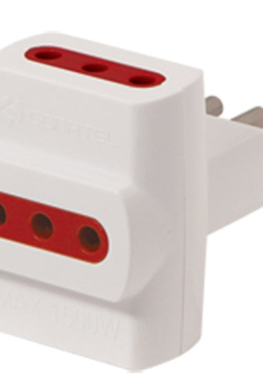 Adaptador Ficha Conatel 3 x 3 en línea
