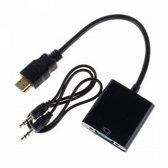 Adaptador HDMI M a VGA H c/audio Roditec